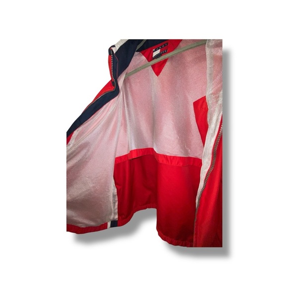 Vintage Tommy Hilfiger Red Windbreaker Jacket - Picture 5 of 10